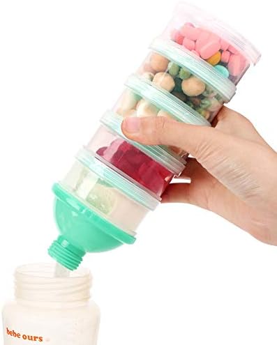 Accmor Formula Dispenser On The Go, 5 Compartments Stackable Formula Container - Image 5