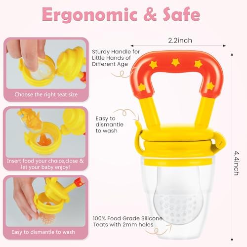 Baby Fruit Feeder/Food Feeder Pacifier- Infant Teething Feeders | Silicone - Image 4