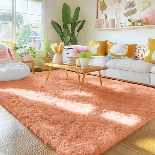 OLANLY Area Rugs for Living Room Bedroom, Machine Washable 4x5.9 ft Soft Fluffy - Image 3
