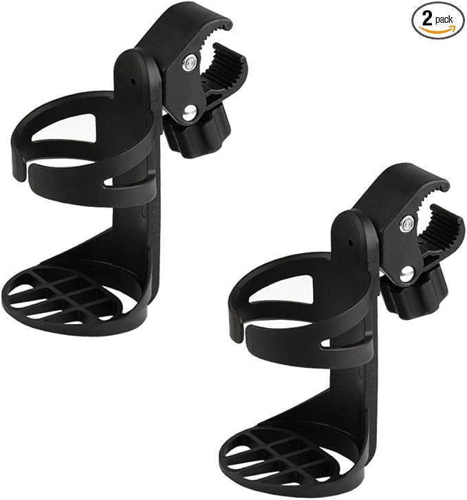 Accmor Stroller Cup Holder, Universal Cup Holder for Uppababy, Nuna, Doona Strollers, 360 ° Rotatable Bottle Holder for Stroller, Bike, Wheelchair, Walker, Scooter
