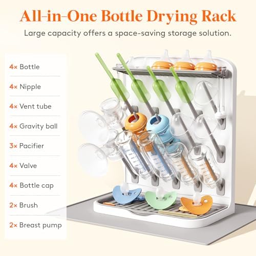 Lifewit 15-Hooks Baby Bottle Drying Rack - Image 3