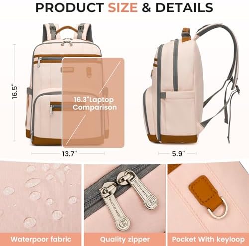 Diaper Bag Backpack, Large Baby Nappy Bags - Image 4