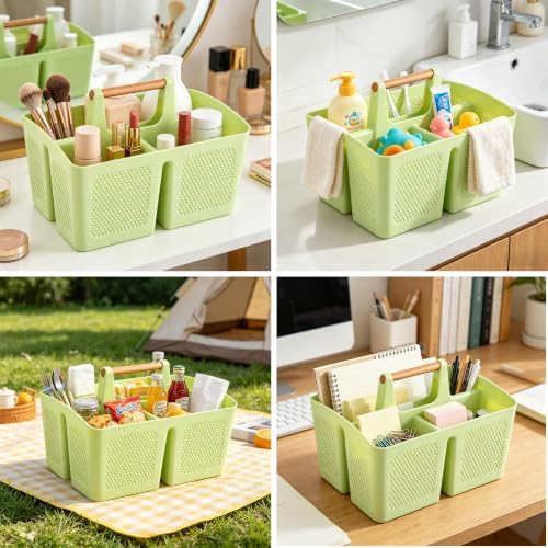 Haundry Plastic Green Shower Caddy Basket - Image 5