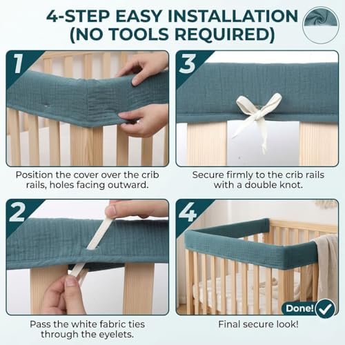 4PC Crib Rail Teething Guard - Image 6