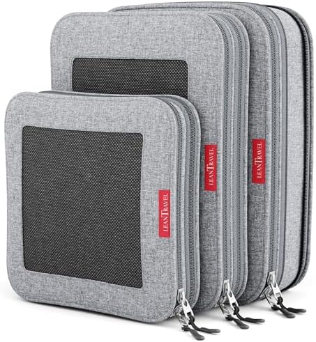 LeanTravel Premium Compression Packing Cubes by LeanTravel