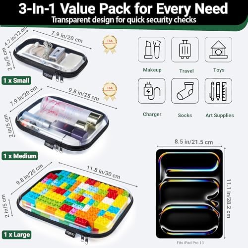 YQBRAO Clear Hard Shell Organizer Cases - Image 4