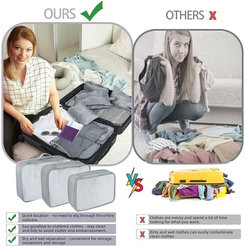 10 Pcs Set Packing Cubes - Image 5
