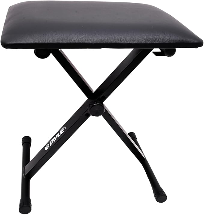 Pyle 61-Key Digital Karaoke Keyboard Piano – Portable Electronic Music Keyboard with Stand, Stool, Mic Input, Stereo Speakers, Record & Playback, Teaching Functions & Case Bag