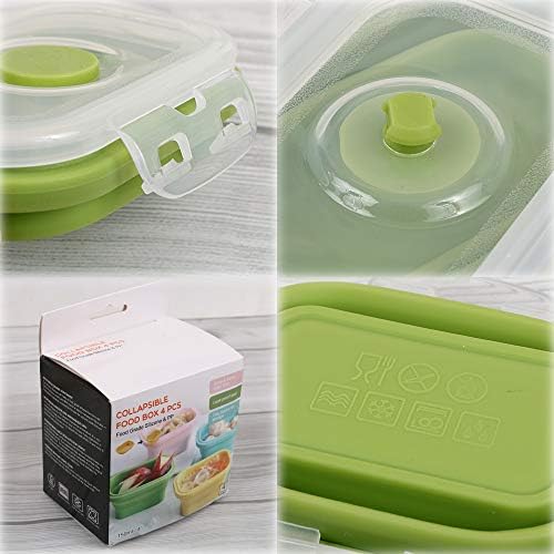 Collapsible Silicone Food Storage Container, Portion Control Container - Image 4