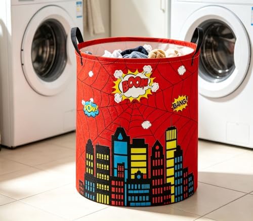 Kids Laundry Basket Spider Hamper - Image 3