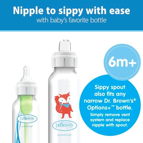 Dr. Brown's Narrow Sippy Spout Bottle, 8 oz - Image 3