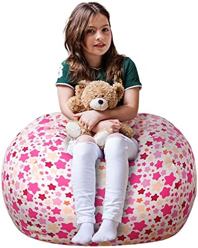 WEKAPO Stuffed Animal Storage Bean Bag Chair Cover by Wekapo
