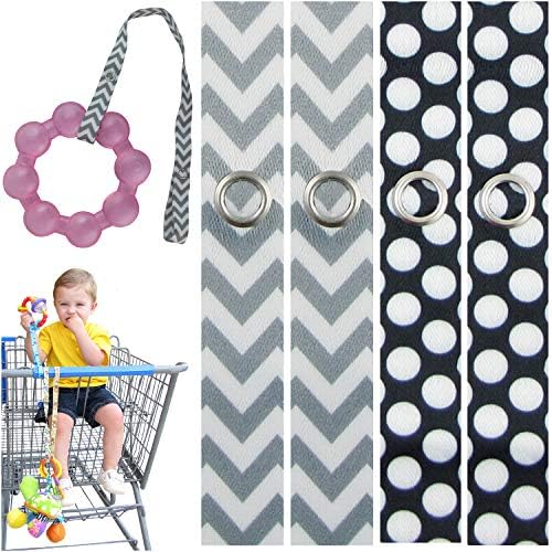 PBnJ Baby Toy Saver Strap Holder Secure Accessories Tether, 4 Pack by PBnJbaby