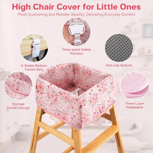 BEBOAN High Chair Cover for Restaurant, Machine Washable - Image 3