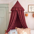 SmoothNovelty Gingham Plaid Bed Canopy by SmoothNovelty