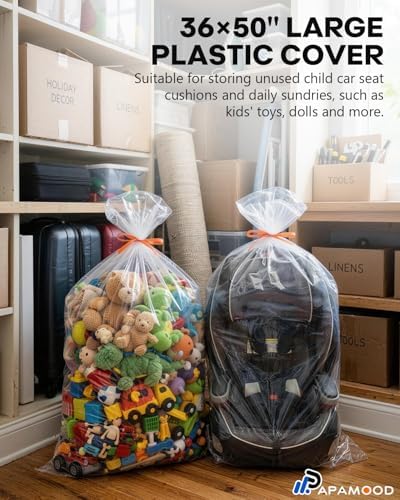 36x50 Inch Extra Large Clear Plastic Storage Bag - Image 3