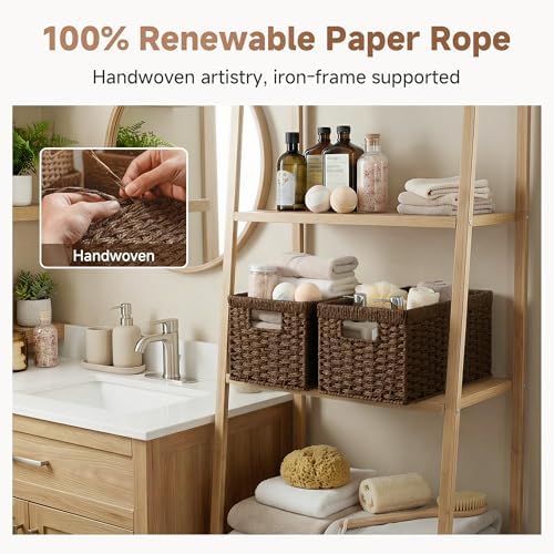 StorageWorks Rectangular Wicker Storage Baskets - Image 5