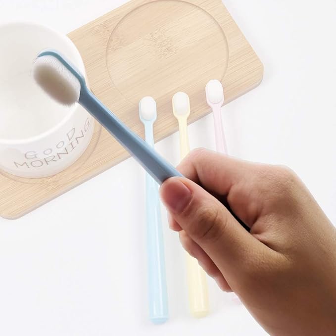 EasyHonor Baby & Toddler Toothbrush for Age 4-12 Years Old, Extra Soft With 10000 Soft Floss Bristle for Baby Gum Care (6Pcs)