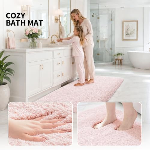 ILANGO Bathroom Rugs 70" × 24", Extra Soft Absorbent Microfiber Bath Rugs - Image 3