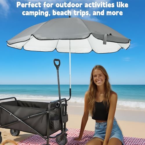 UPF 50+ Wagon Umbrella with Universal Clamp, Adjustable Lounge Wagon Umbrella - Image 7