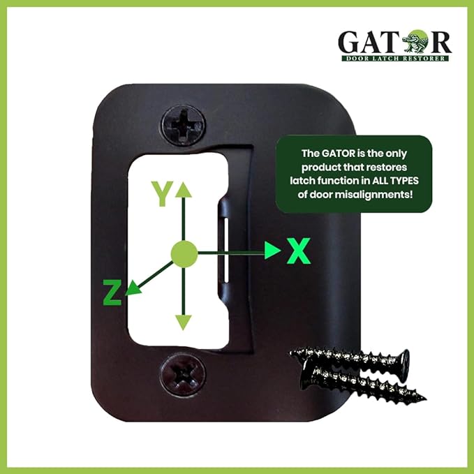 Gator Door Latch Restorer - Strike Plate (Oil Rubbed Bronze)
