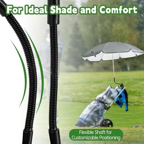 UPF 50+ Wagon Umbrella with Universal Clamp, Adjustable Lounge Wagon Umbrella - Image 3
