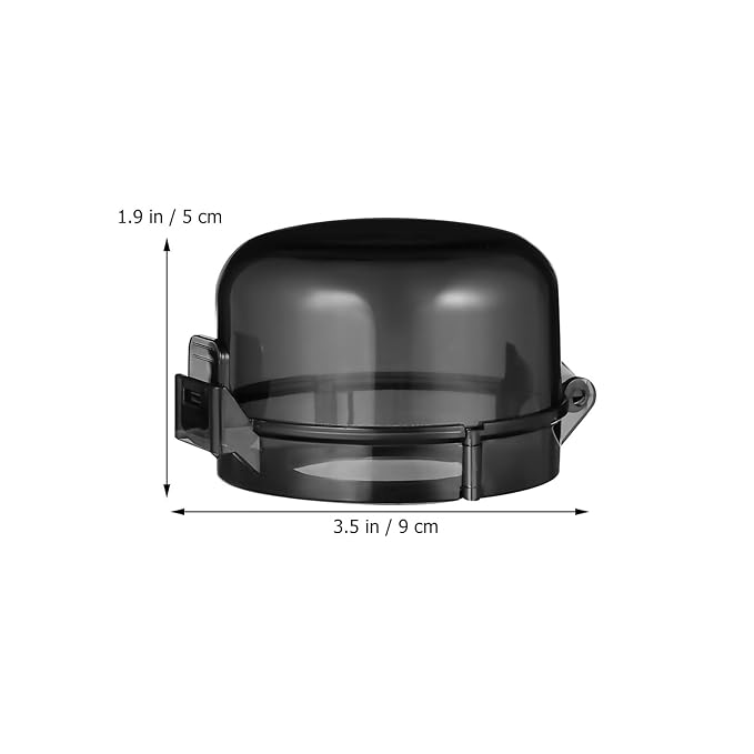 5pcs Stove Knob Cover: 3.5in Child Proofing Cover Knob Easy Install for Kitchen Stove Locks Door Child Proof Clear Plastic Black