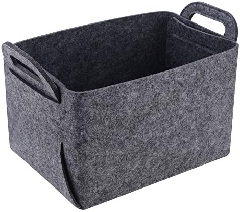 Minoisome Storage Basket Felt Storage Bin Collapsible& Convenient Box Organizer by Unknown