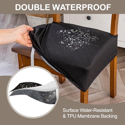Genina Waterproof Chair Covers for Dining Room - Image 2