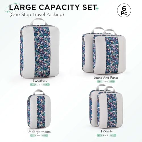 OlarHike 6 Set Compression Packing Cubes - Image 2