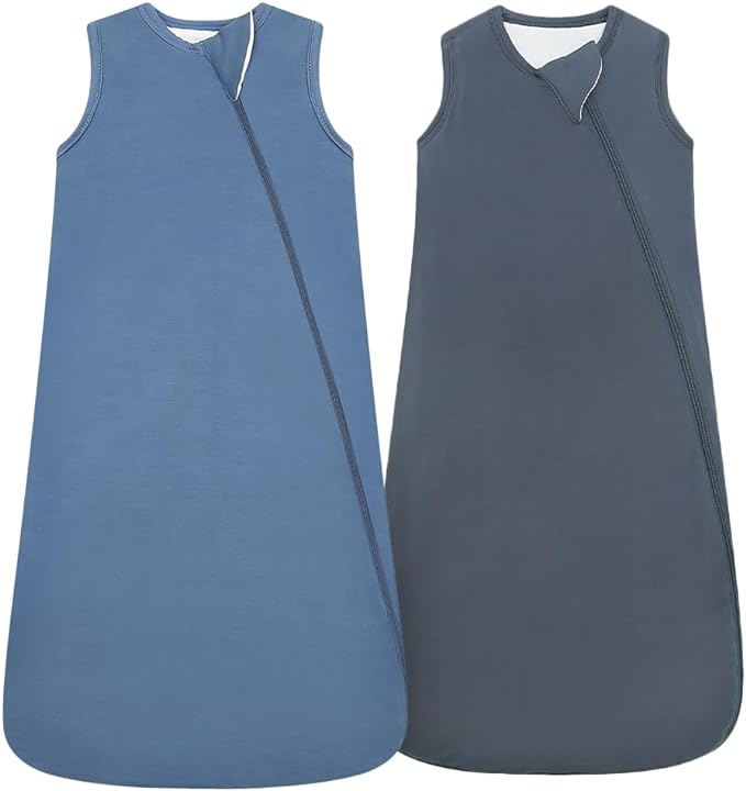 HAPIU Unisex Rayon Made from Bamboo Baby Sleep Sack TOG 1.0, 2-Way Zipper YKK, Wearable Blanket Baby