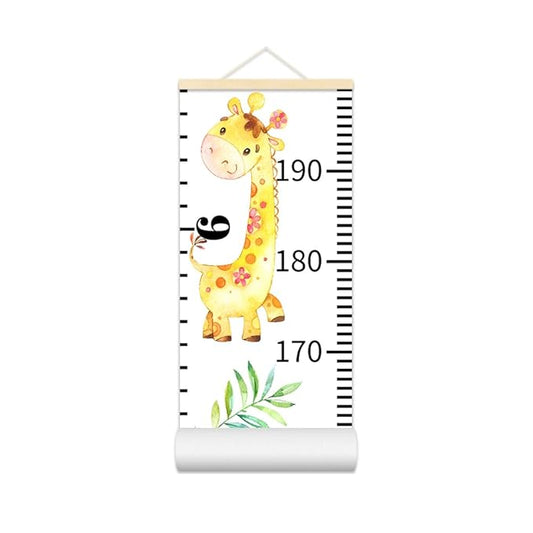 Baby Growth Chart for Wall - Height Chart for Kids Nursery Decor Wall Hanging Measurement Ruler Toddler Room Decor Play Room Essentials Birthday Christmas Gifts for Boys Girls 79"X7.9" (Giraffe)