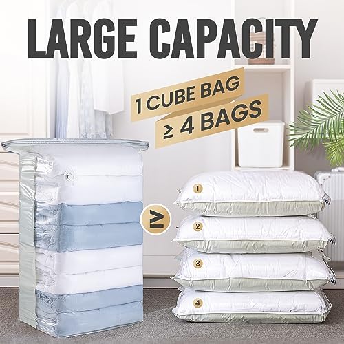 TAILI 12 Pack Vacuum Storage Bags, Jumbo Cube 31x40x15 Inch - Image 3