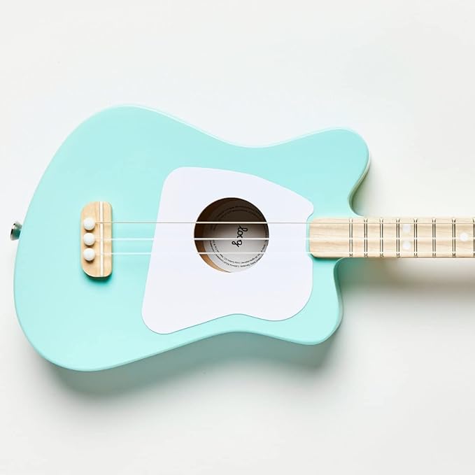 Loog Mini Acoustic kids Guitar for Beginners 3-strings Ages 3+ Learning app and lessons included