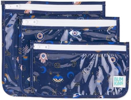 Bumkins Travel Bag, TSA Approved Pouch, Zip Bag, Quart Size Airline Compliant by Bumkins