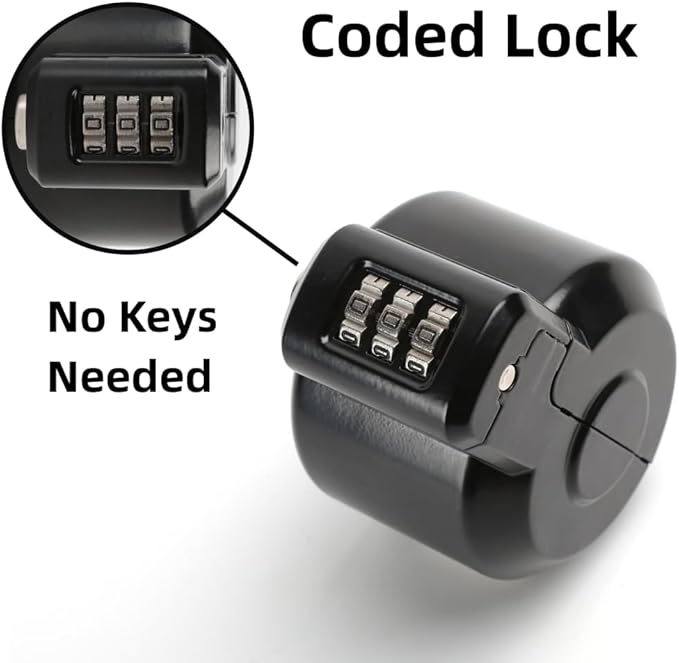 Door Knob Lockout Device Cover to Disable Doorknob/Faucet/Water Valve Hose Lock Door Handle Temporary Lock for Bedroom Door from Outside