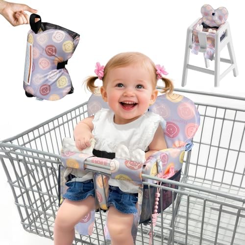 Shopping Cart Cover for Baby, High Chair Cover, Heart Backrest by Unknown