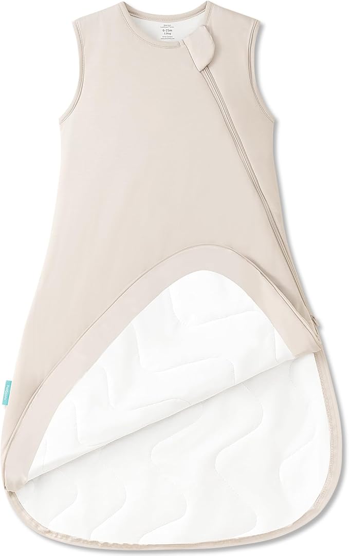 Supersoft Sleep Sack 1.0 TOG, Premium Bamboo Viscose Baby Sleeping Bag 2-Way Zipper Sleep Sack Baby Wearable Blanket