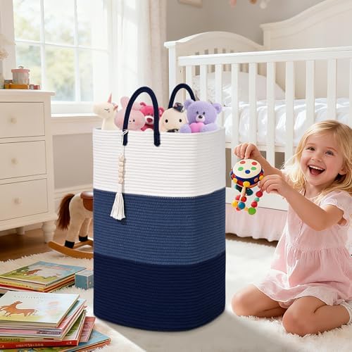 Woven Laundry Basket for Clothes, 100 L Large Rectangle Laundry Hampers - Image 6