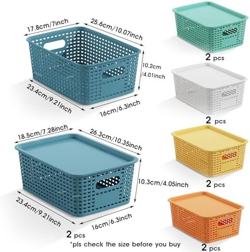 ORGIDOL Plastic Storage Basket - Image 6