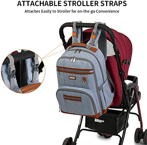 Diaper Bag Backpack, Large Baby Nappy Bags - Image 3