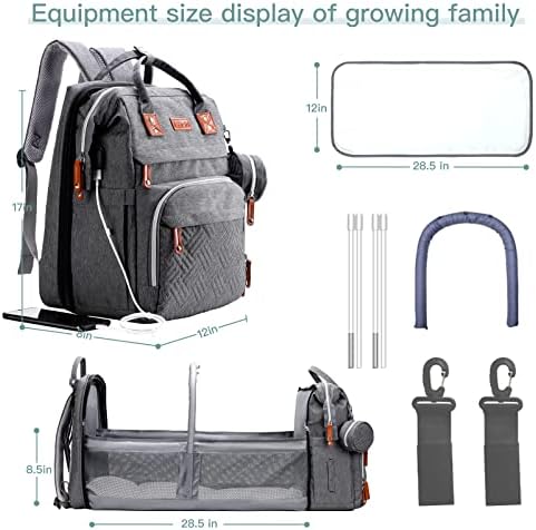 ISMGN Diaper Bag Backpack with Changing Station, Baby Bag - Image 5
