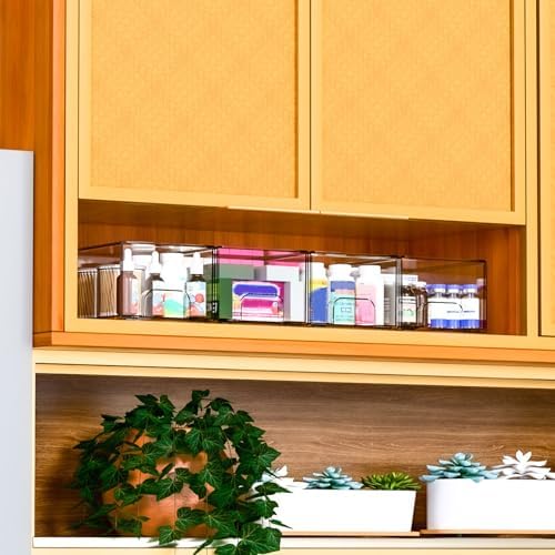 4.4" Tall Small Clear Acrylic Stackable Storage Drawers - Image 6