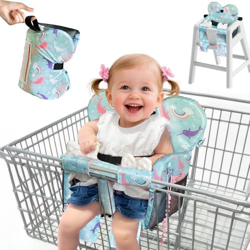 Shopping Cart Cover for Baby, High Chair Cover, Heart Backrest by Unknown