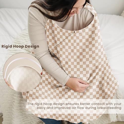 Konssy Muslin Nursing Cover Up for Breastfeeding - Image 3