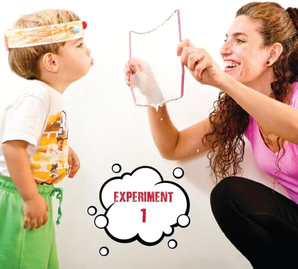 Einstein’s Bubbles and Foam LAB Science Kit for Kids. STEM for Boys & Girls Detailed Picture Guide Included.