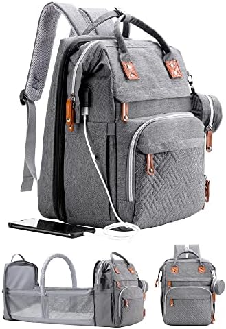 ISMGN Diaper Bag Backpack with Changing Station, Baby Bag by ISMGN