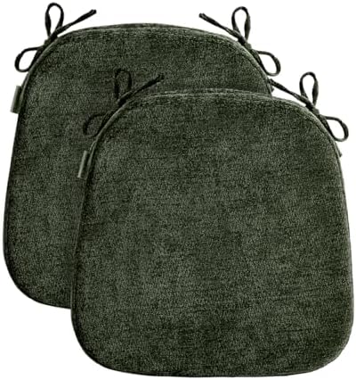 Chair Cushions for Dining Chairs, Washable Chair Pads, 2 Pack by OJFED-YourHomesBestFriend