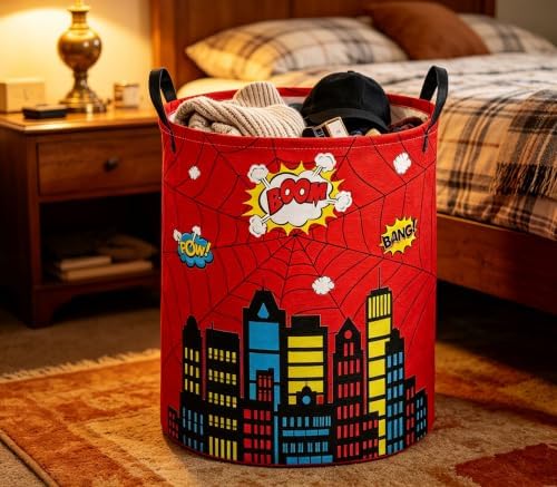 Kids Laundry Basket Spider Hamper - Image 5