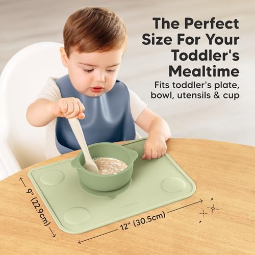 KeaBabies 2pk Silicone Placemats - Image 3